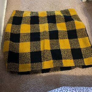 Yellow Plaid skirt